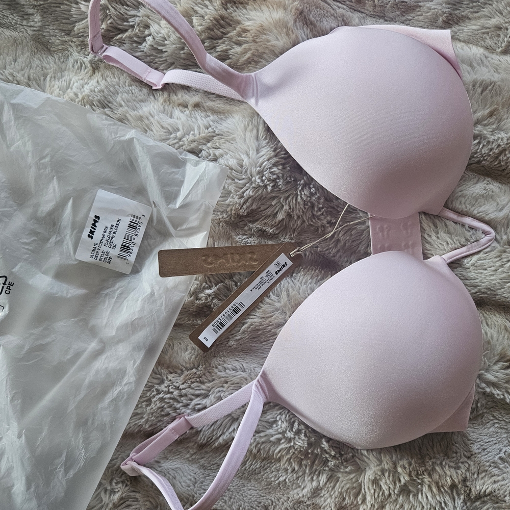 NWT Skims Limited Addition Cherry Blossom Pink Underwire Bra 32 D - Picture 8 of 8